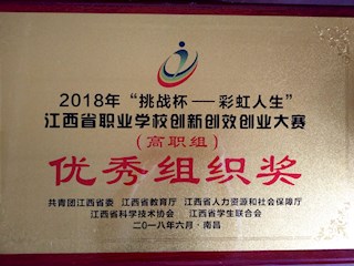 2018年江西省职业学校创新创效创业大赛优秀组织奖