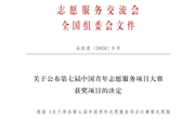 喜报！学院志愿服务项目在第七届中国青年志愿服务项目大赛中喜获佳绩
