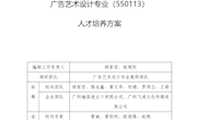 广告艺术设计专业人才培养方案
