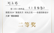 【荣誉奖项】学生在“美哉东方 时光之花——非遗创新设计大赛”中获二等奖